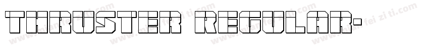 Thruster Regular字体转换